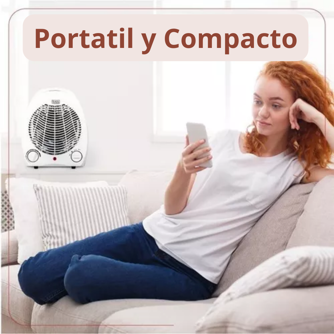 Calefactor Ventilador Portatil Electrico